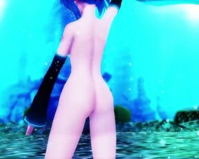 【MMD】Miku dressed in water-soluble dances UrStyle【R-18】