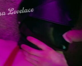 Luna Lovelace - Collared / Latex Hood Blowjob / Vibrator Orgasm