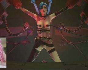 test Jinx League of Legends bdsm machine for sex and orgasm squirt cum