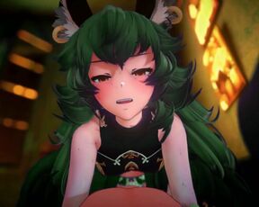 Ferry ride - Cowgirl Creampie mmd 3d Hentai Dark Green Color Edit Smixix