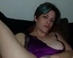 Masturbates in lingerie and begs you to cum inside