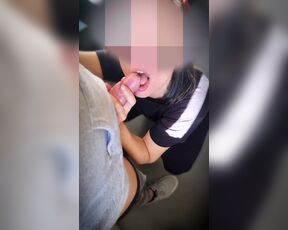 Quick blowjob on coworker before uber arrives.