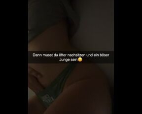 Teacher wants to cheat with Guy in Classroom Snapchat German