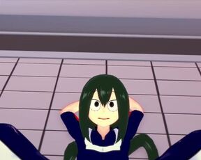 Tsuyu Asui Gives You a Footjob To Train Her Sexy Body! My Hero Academia Feet Hentai POV