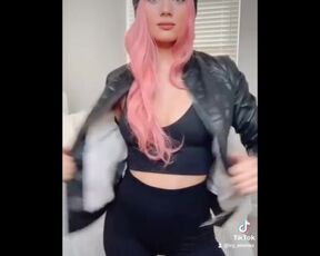 Leather and Pink Hair.. tell me what you think Daddy!